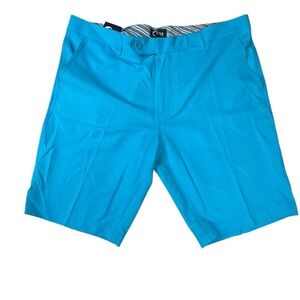 Zyia Active Men’s Ocean Clubhouse Shorts L Blue Golf Quick Dry Stretchy NWT D54